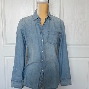 Jcrew Mercantile Light Blue Denim Button-Up Shirt